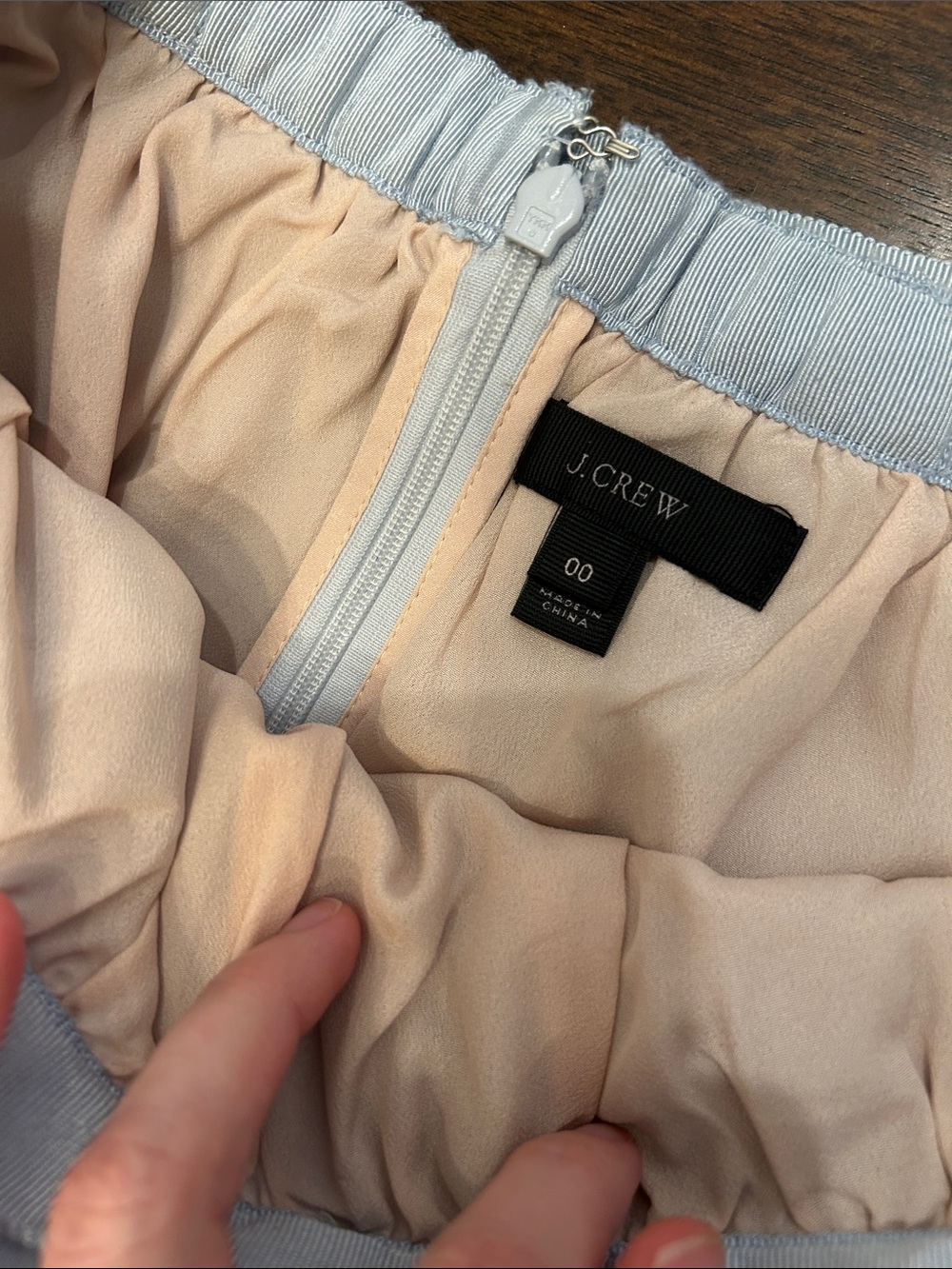 J. Crew Pale Blue Tulle Ball Maxi Skirt size 00 - Picture 6 of 9